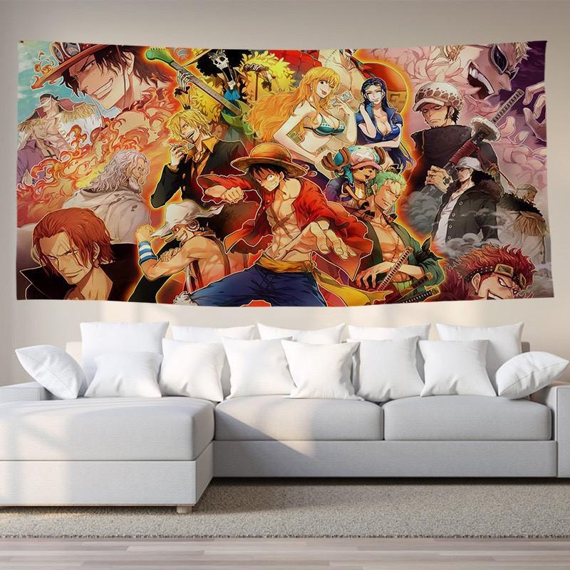 Thảm Treo Tường Hình Anime One Piece trang trí decor phòng NR