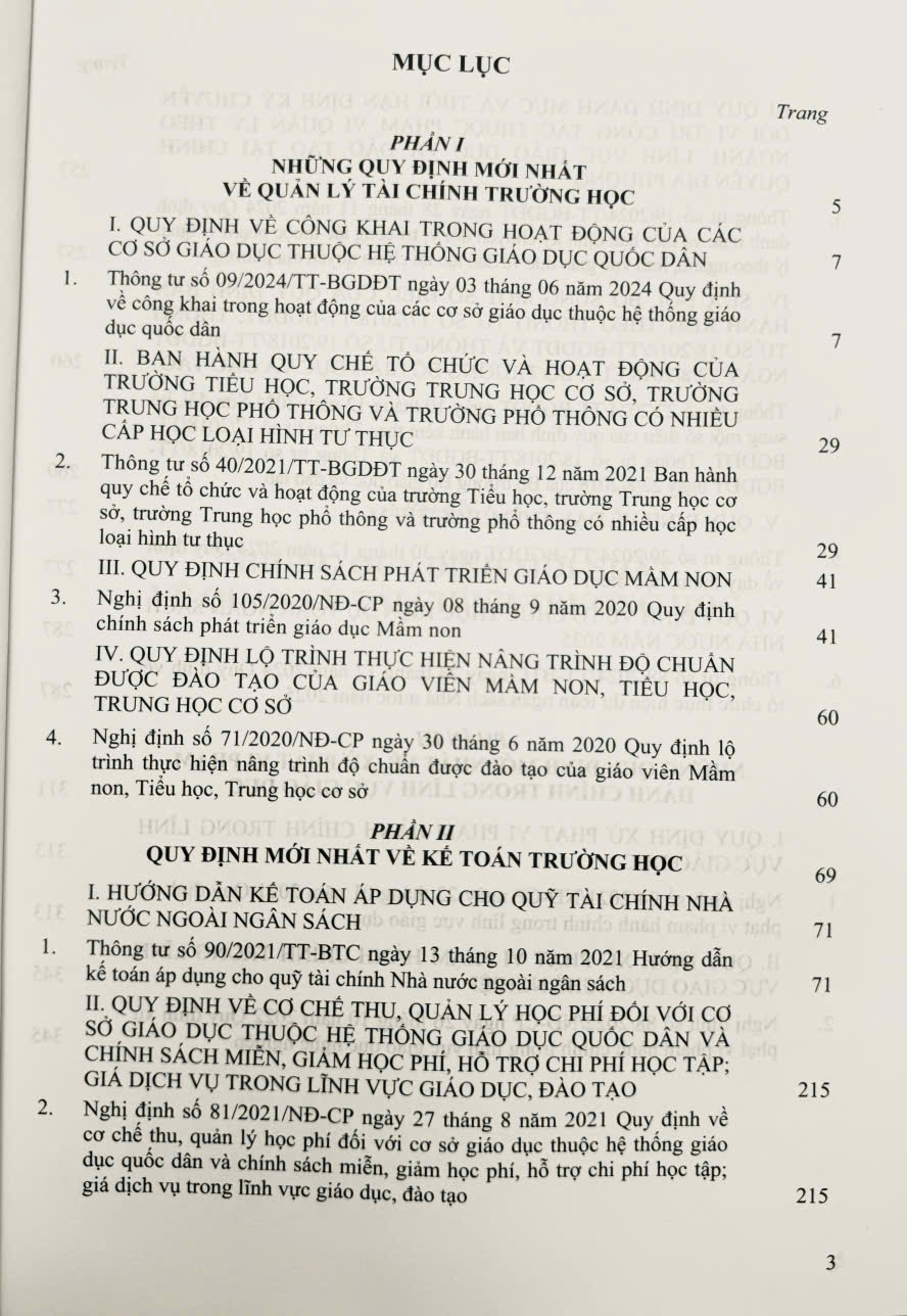 Hướng Dẫn Quản Lý Tài Chính, Kế Toán Trong Trường Học