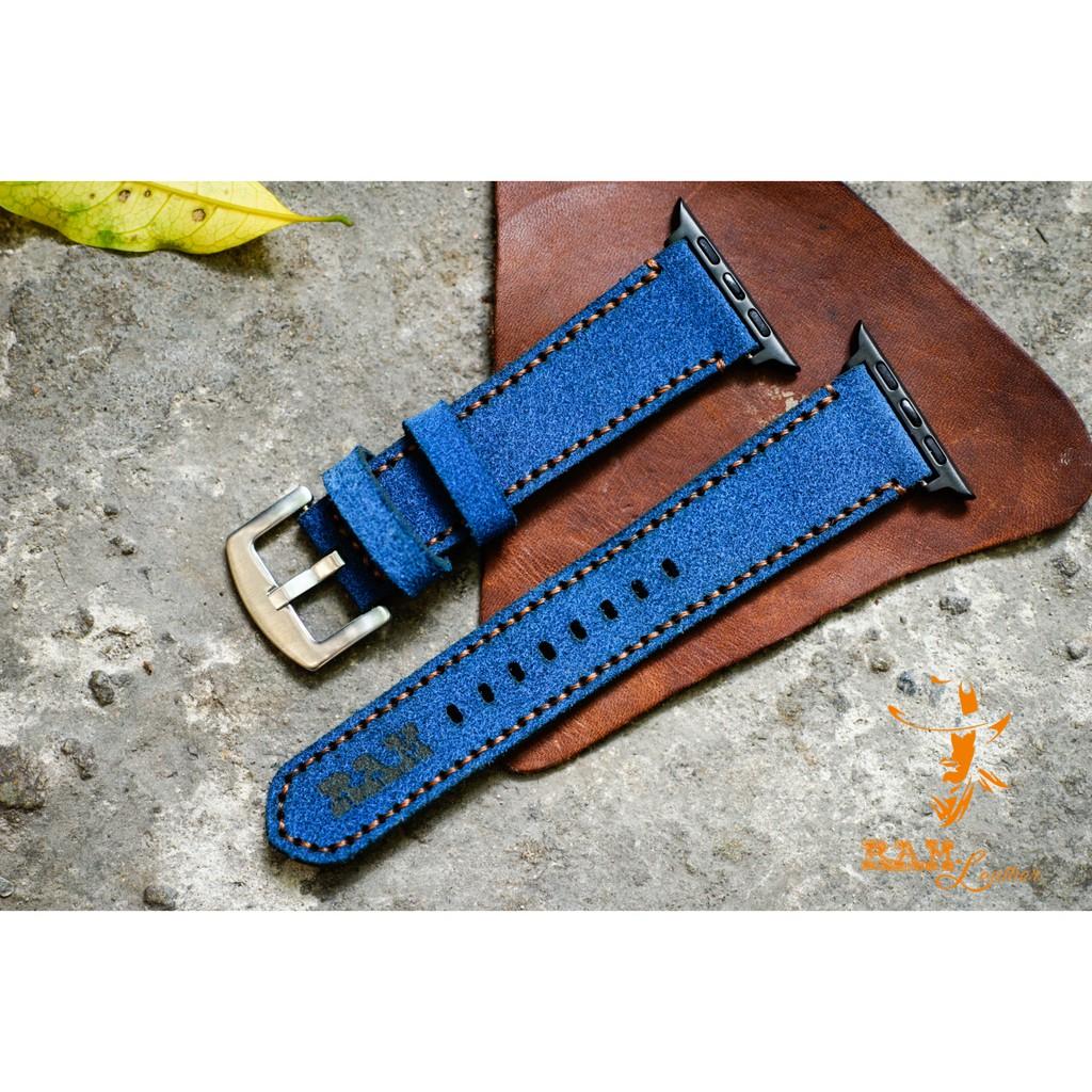 DÂY AW DA BÒ XANH COBAN CỰC ĐẸP - CHÍNH HÀNG RAM LEATHER