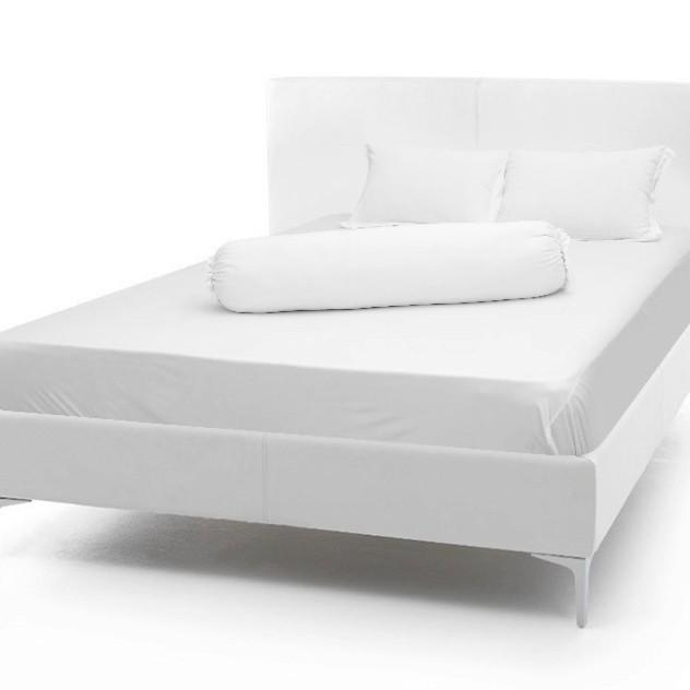 Bộ 4 Món Ga Gối Thun Lạnh Thun Mát Mềm Cao Cấp Lan Pham Bedding - Màu Trắng