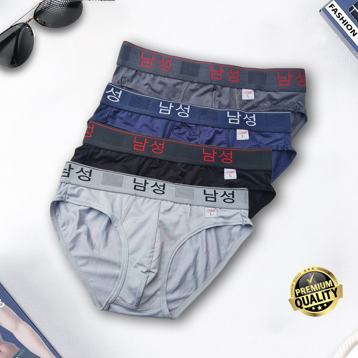 Combo 4 Quần Lót Nam hiệu CITYMEN vải thun lạnh 4 chiều lưng Hàn Quốc cao cấp, đồ lót - LMTK-HANAL ( Giao màu ngẫu nhiên )