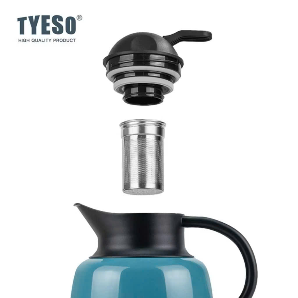 Bình trà giữ nhiệt TYESO TS-8876 750ml có lọc trà , Hàng chính hãng