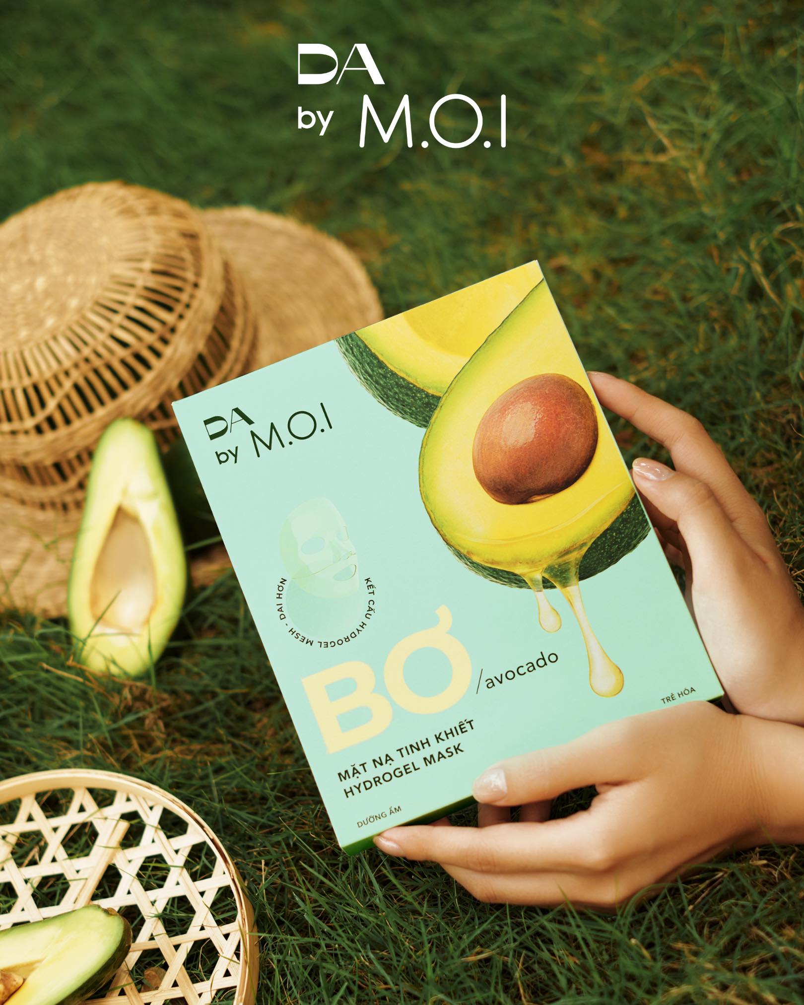Mặt Nạ Bơ DA by MOI Mặt Nạ Dưỡng Trắng Sáng Da Dưỡng Ẩm Chống Lão Hoá M.O.I Hồ Ngọc Hà Hộp 3 Miếng