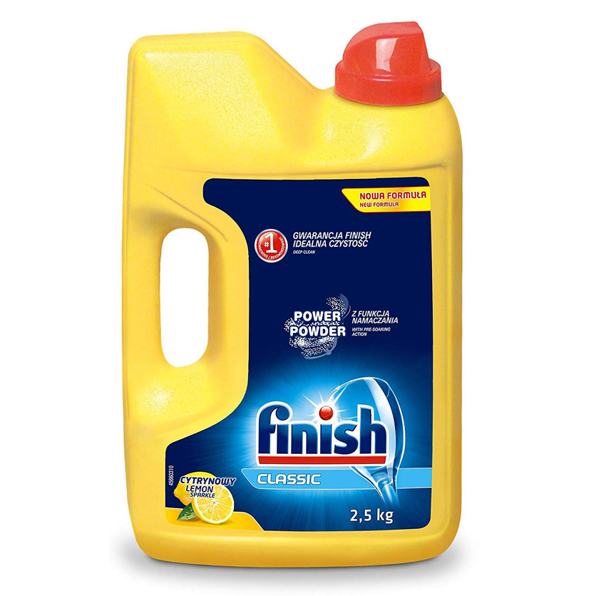 Bột rửa chén Finish Dishwasher Power Powder Lemon Sparkle 2,5 kg QT017384 - hương chanh