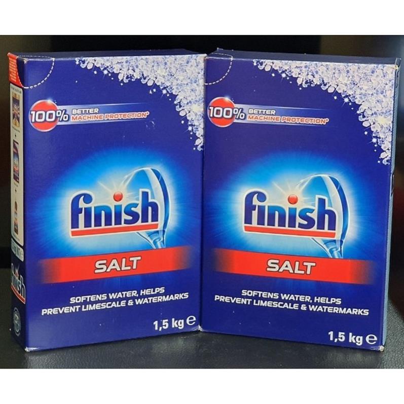 Combo 2 gói Muối rửa bát làm mềm nước Finish 1.5kg