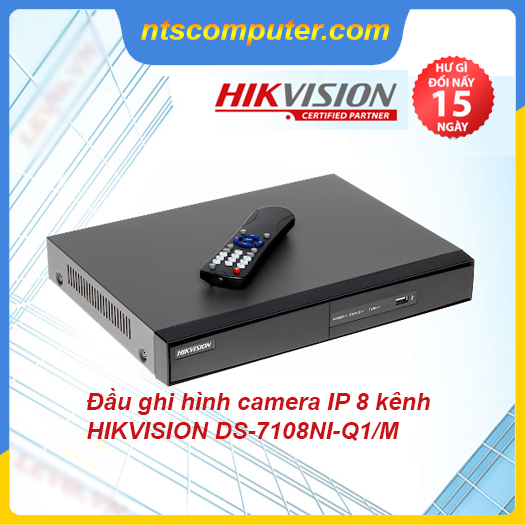 Đầu ghi hình camera IP 8 kênh HIKVISION DS-7108NI-Q1/M - Hàng nhập khẩu