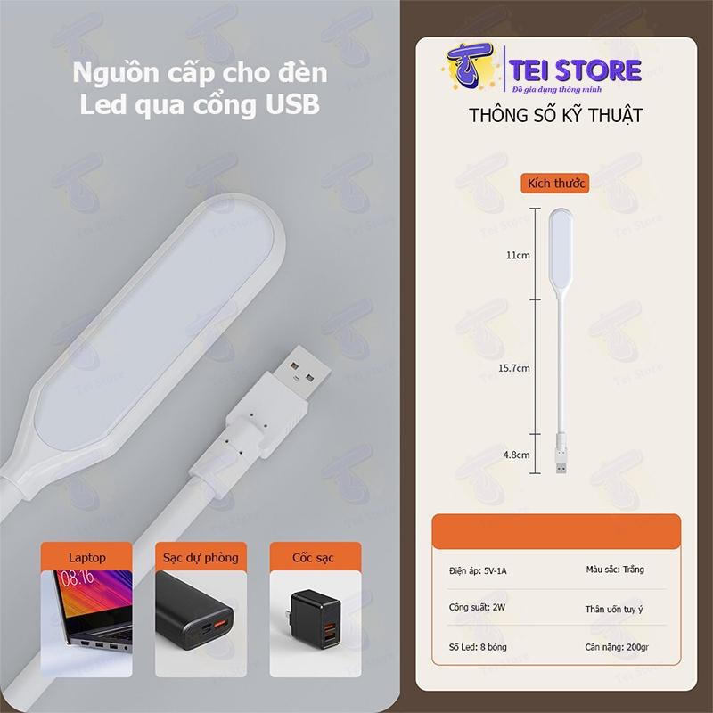 Đèn học để bàn mini USB chống cận siêu sáng, Đèn học sinh đọc sách,làm việc, cắm laptop DH15