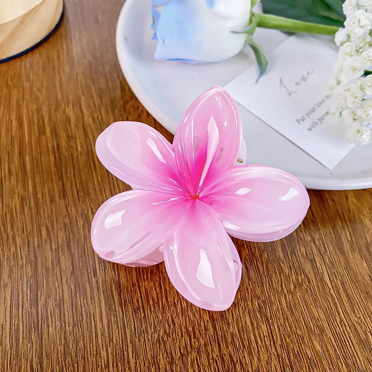 Kẹp tóc hoa sứ - Kẹp tóc hoa sứ đi biển