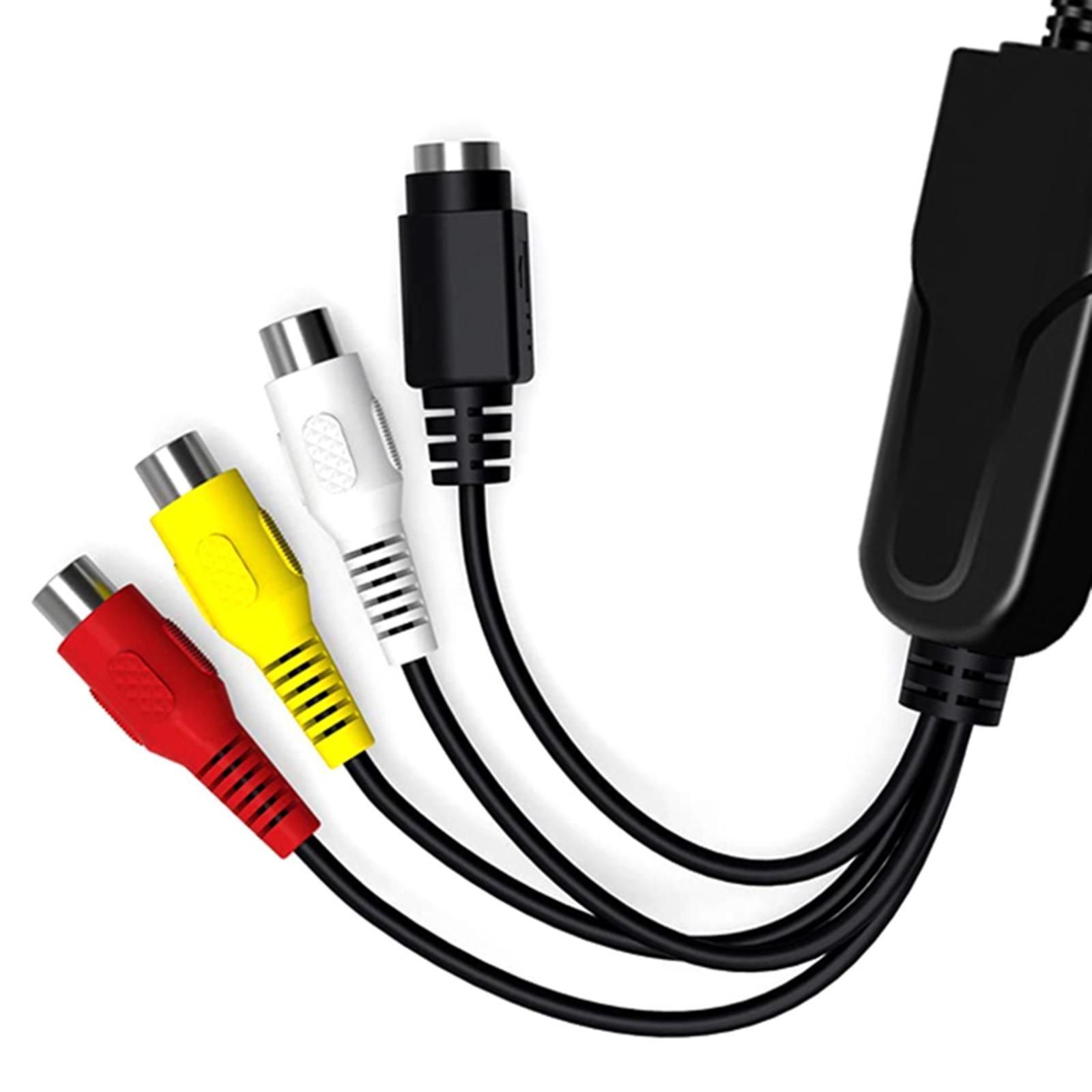 USB 2.0 Audio Video Converter VHS to Digital Converter Grabber for OS