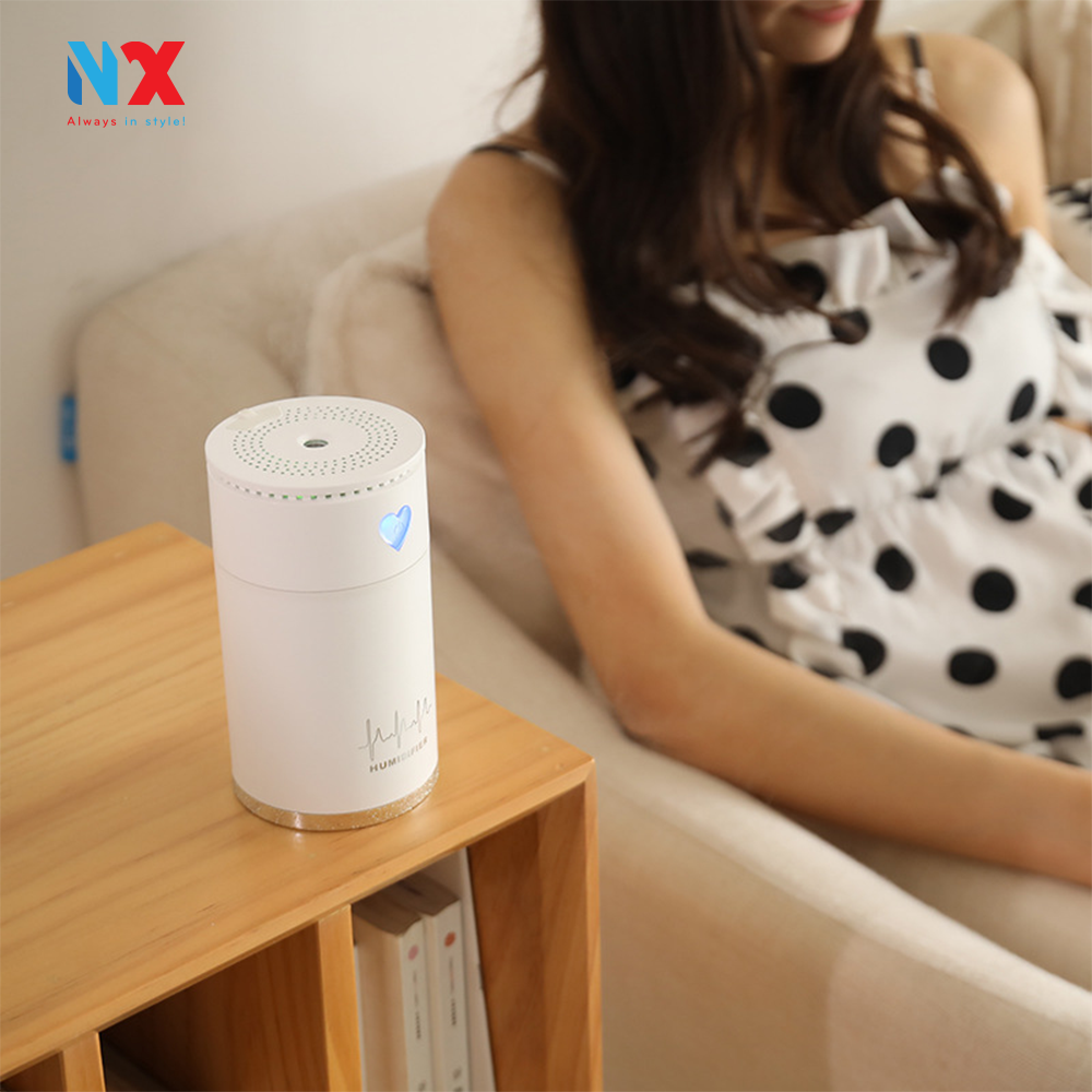 Máy Khuếch Tán Tinh Dầu Humidifier - Máy xông tinh dầu Dùng được cho oto thiết kế dễ thương