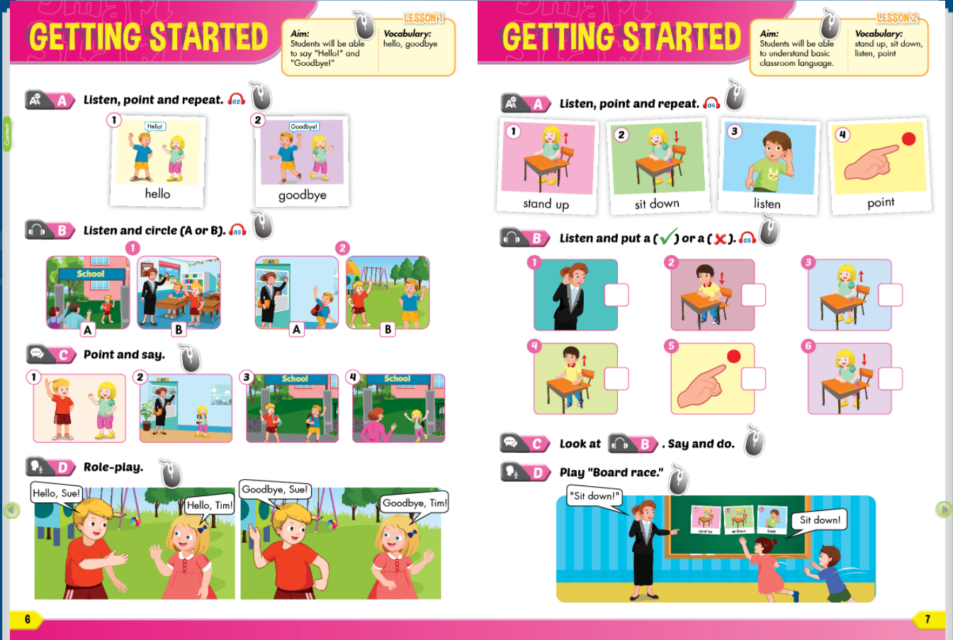 I-Learn Smart Start Listening & Speaking 1 - Ứng dụng phần mềm tương tác sách học sinh