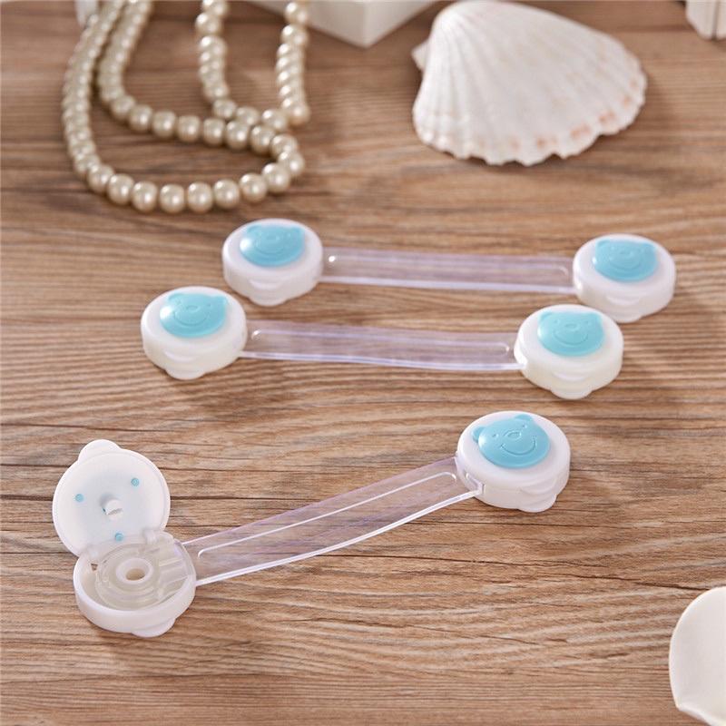 Khoá cài tủ lạnh, tủ đồ, tủ ngăn kéo thông minh bảo vệ an toàn cho bé - Dây khoá tủ lạnh, chốt tủ an toàn cho bé