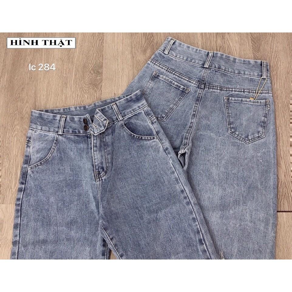 QUẦN JEANS BAGGY NỮ LƯNG CAO FORM CHUẨN – QUẦN BÒ NGỐ LC274