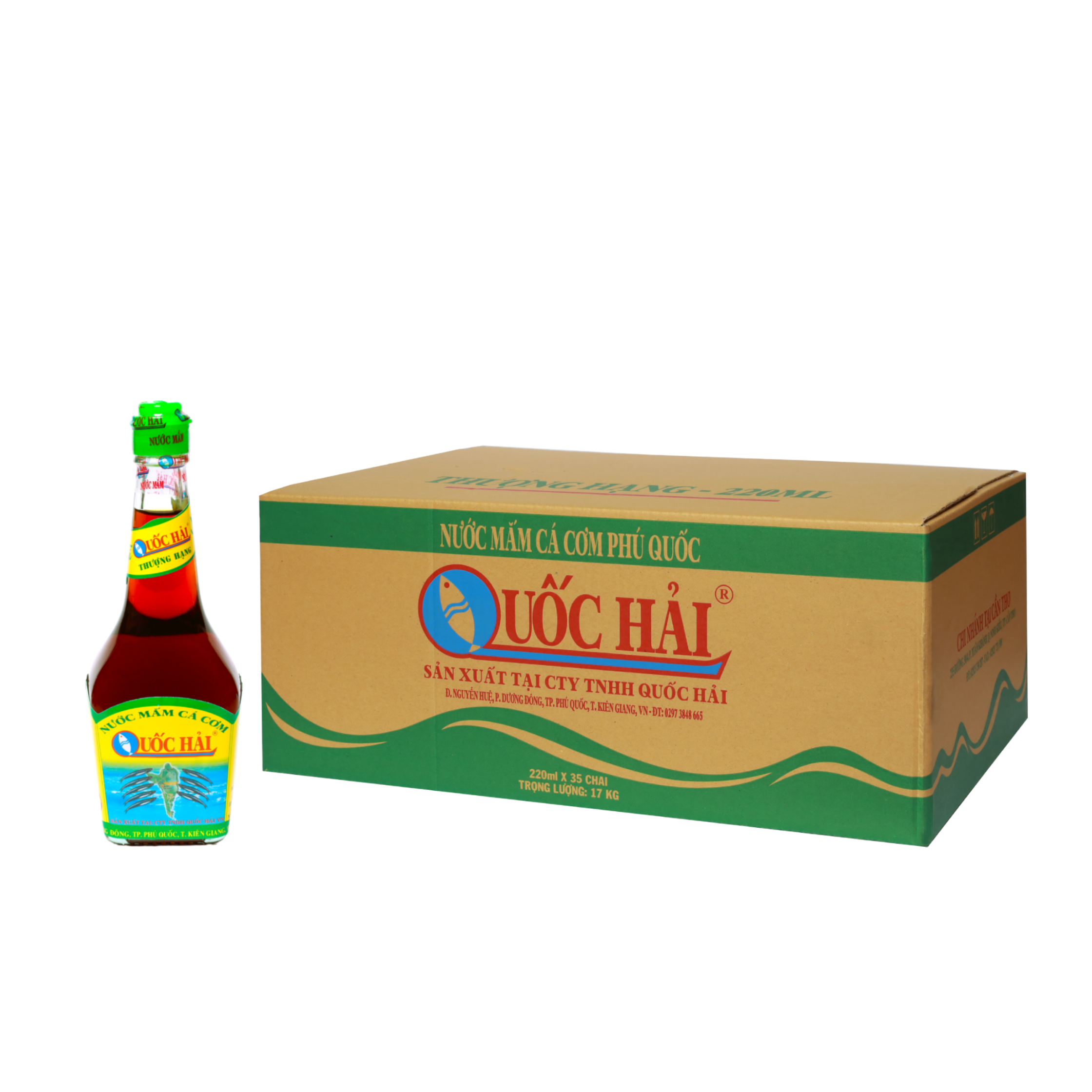 Nước mắm Phú Quốc - Quốc Hải Thượng Hạng chai 220ml