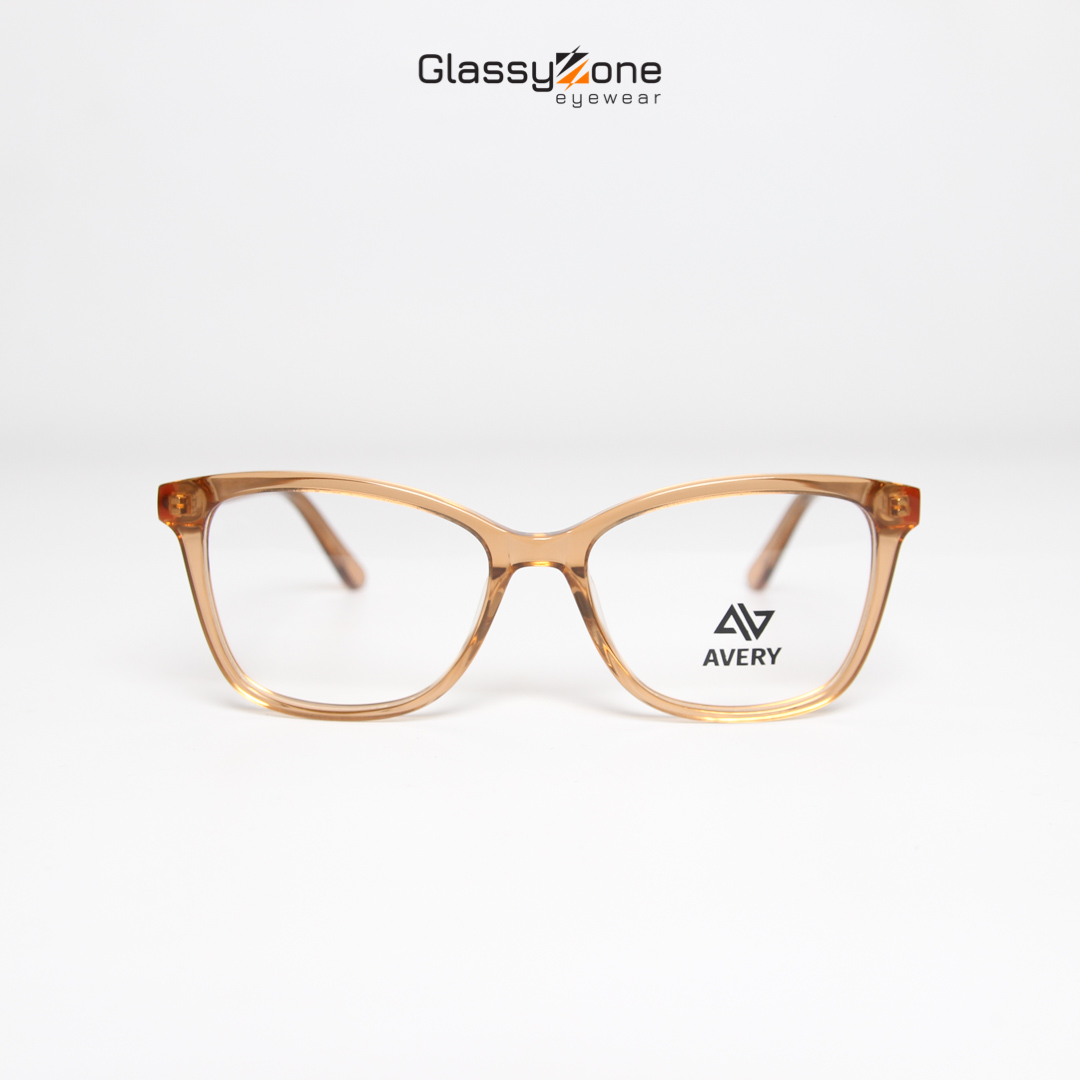 Gọng kính cận, Mắt kính giả cận Acetate Form mắt mèo Nữ Avery 21093 - GlassyZone
