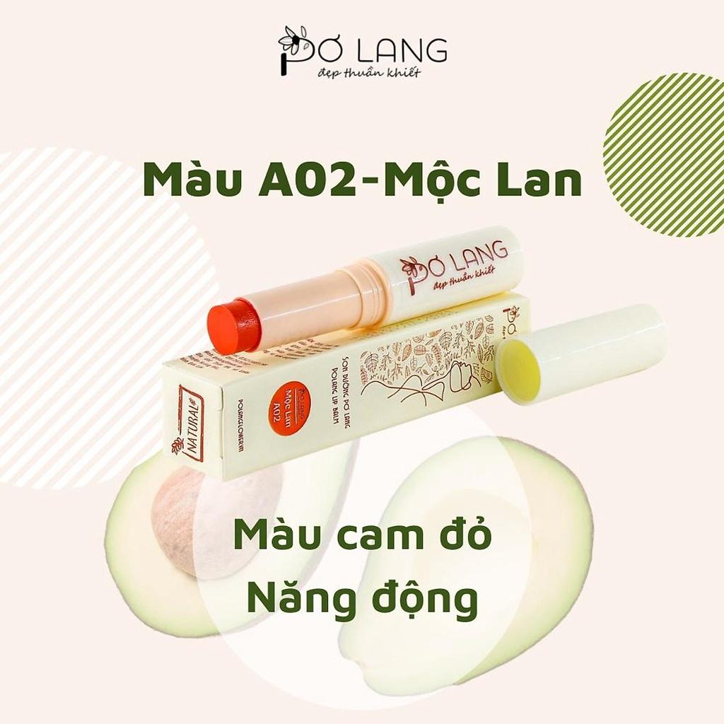 Son dưỡng có màu Pơ Lang giảm khô môi dưỡng hồng môi 3.5gr