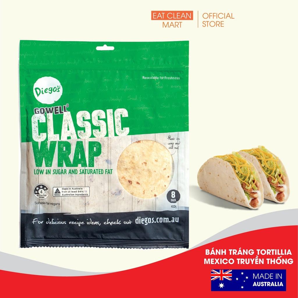 Bánh tráng Tortilla Mexico cổ điển - Tortilla Classic hiệu Diego’s GoWell 400g