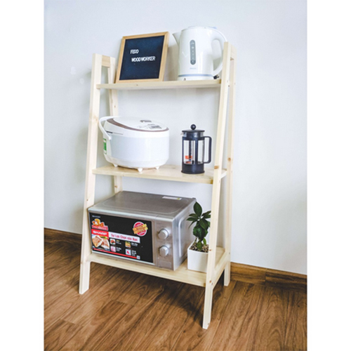 Kệ gỗ đa năng 3 tầng Harmon/ Giá để lò vi sóng nhà bếp/ Kệ trang trí nội thất