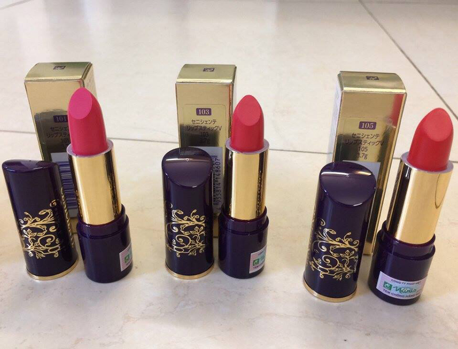 Son thỏi mịn môi lâu phai Naris Ceniciente Lipstick Nhật Bản 3g + Móc khóa