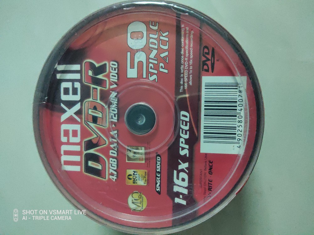 ĐĨA TRẮNG DVD MAXCELL HỘP 10C - NTH - Hàng Nhập Khẩu