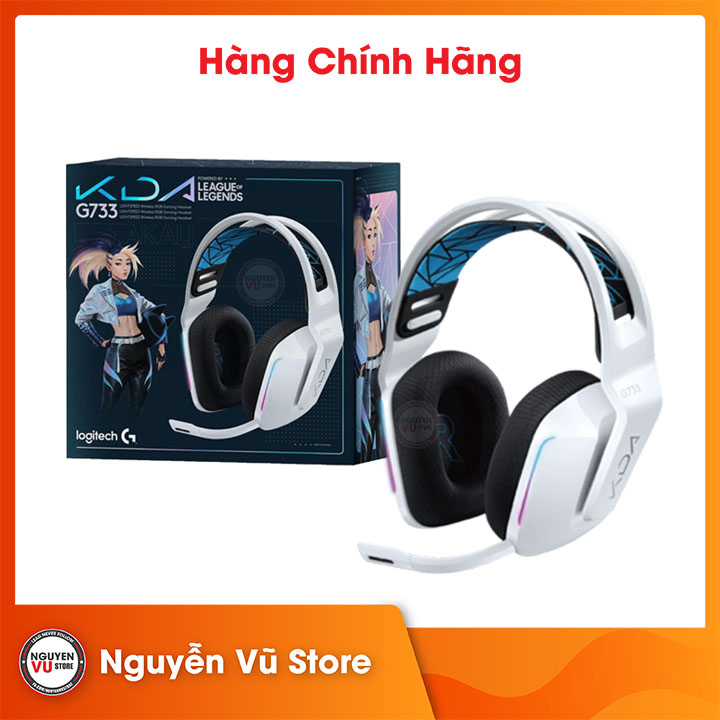 Tai Nghe Gaming không dây Logitech G733 KDA RGB Wireless - Hàng Chính Hãng