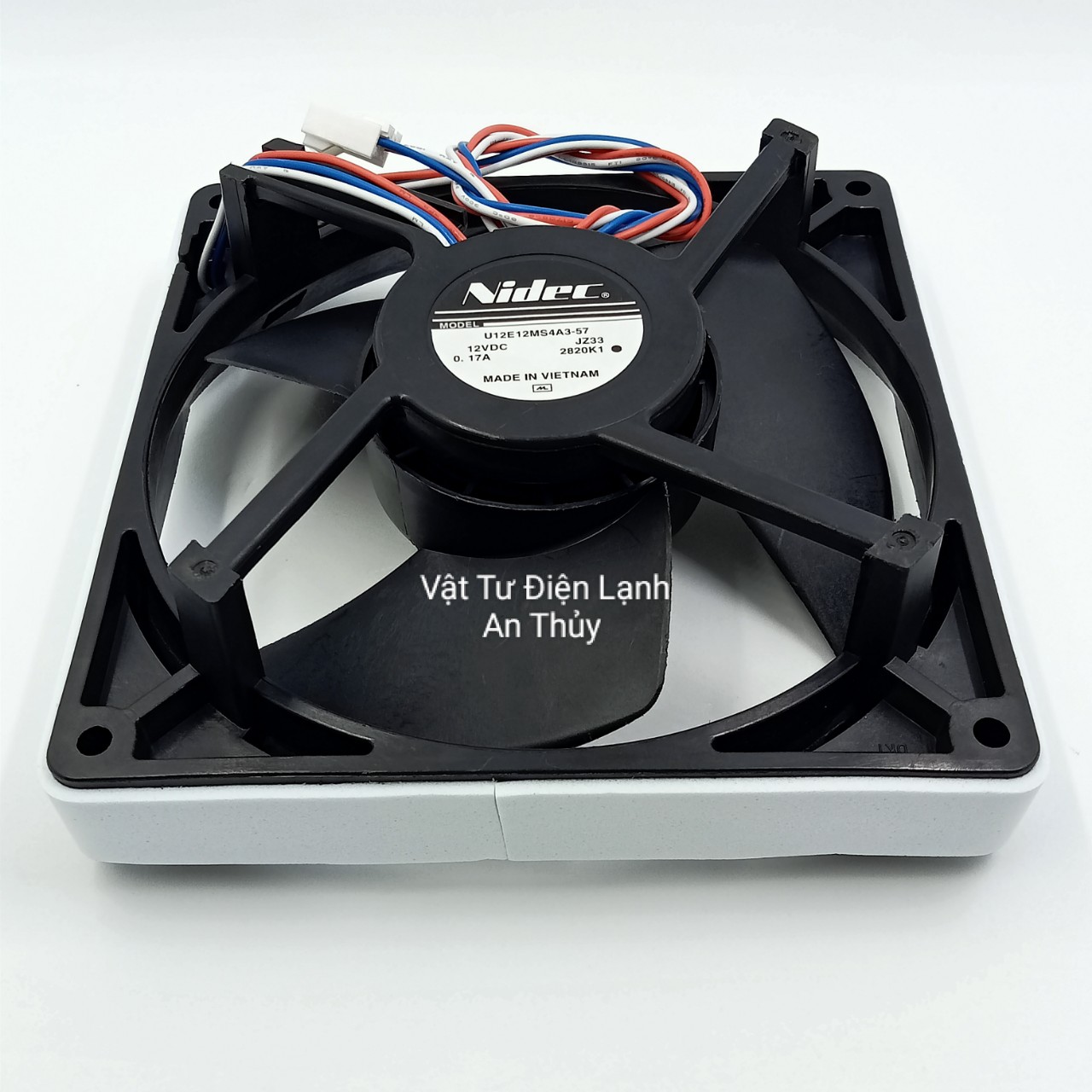 Quạt tủ lạnh HITACHI 3 dây 12V kích thước 12.5cm x 12.5cm - Quạt tản nhiệt HITACHI - Quạt thông gió HITACHI - Quạt HITACHI