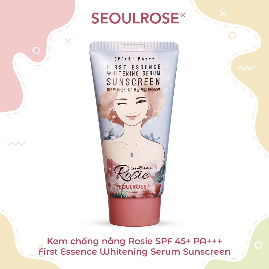 Kem Chống Nắng Rosie Seoul Rose First Essence Whitening Serum Sunscreen