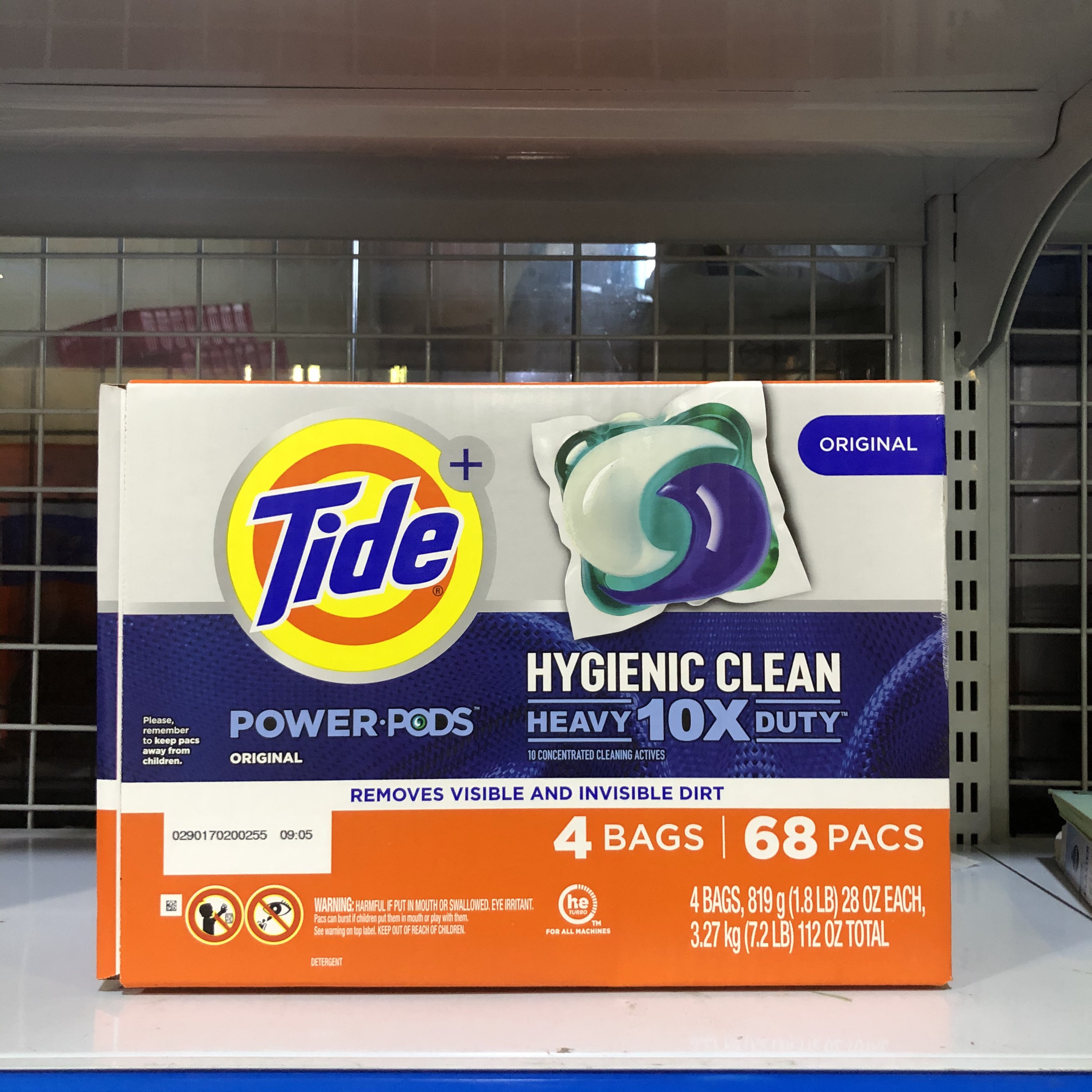 1 Thùng Viên Giặt Tide Power PODS Hygienic Clean Detergent Mỹ - 68 viên