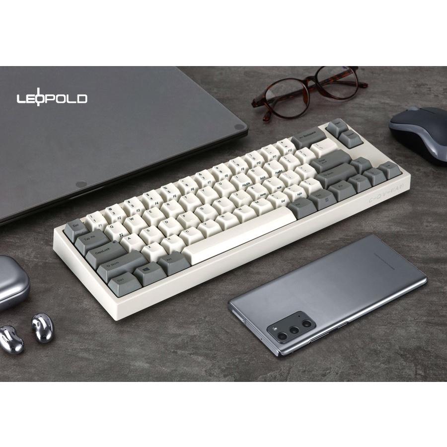 Bàn Phím Cơ Máy Tính Hiệu Leopold FC660C White Grey - Silent Topre Switch - Hàng Chính Hãng