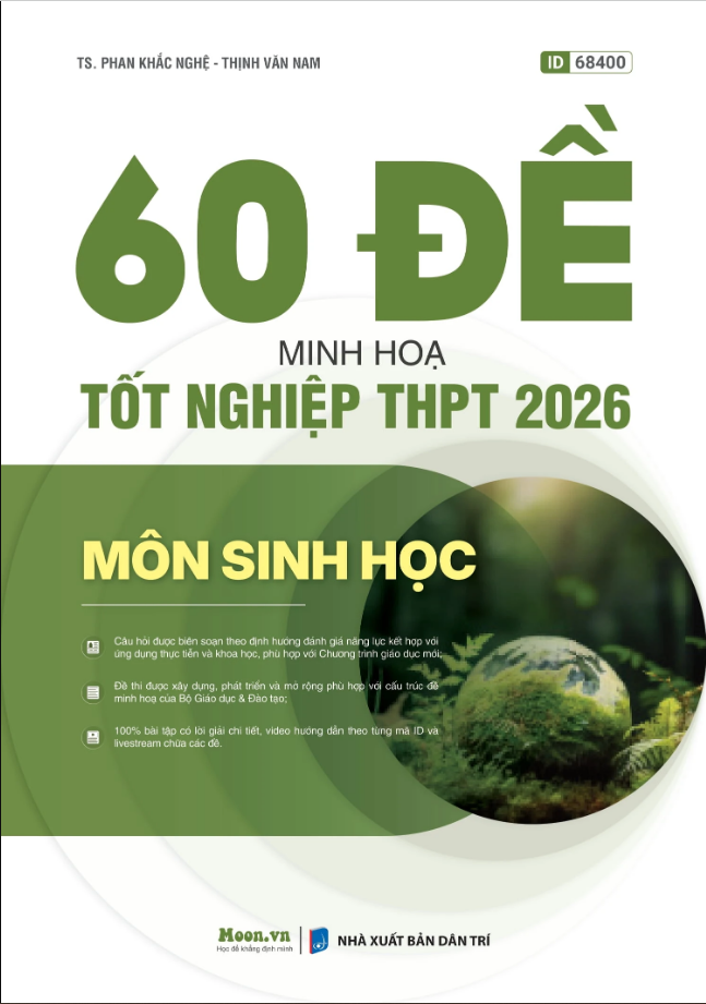 Sách - Bộ Đề Minh Họa Tốt Nghiệp THPT 2026 Các Môn (Combo/ Lẻ) - Moon