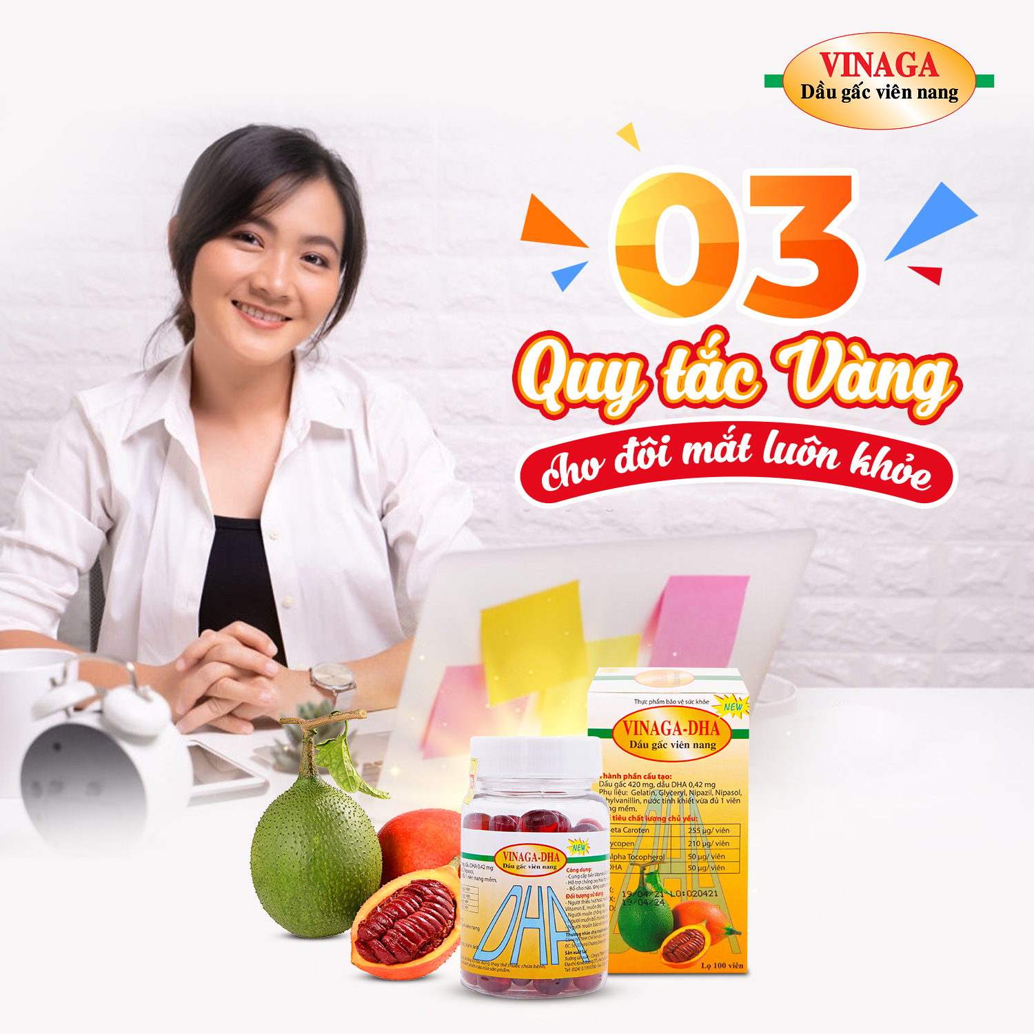 Dầu gấc (VINAGA-DHA-GACOIL CAPSUL)