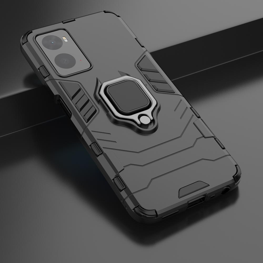 Ốp lưng dành cho Oppo A76 A96 Realme 9i chống sốc iron man kèm nhẫn iring Bảo vệ camera và chống xem video tiện lợi