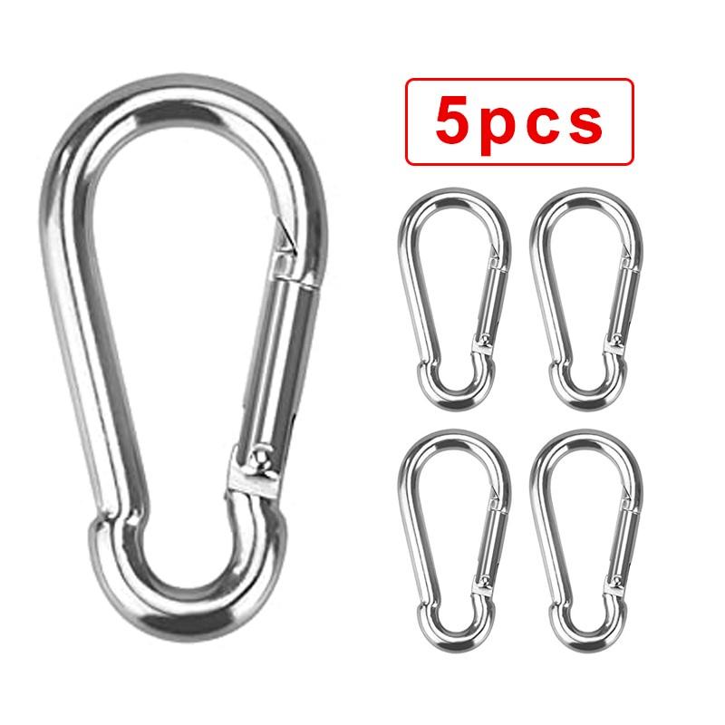 20pcs Mini Carabiner Keychain Alluminum Alloy D-ring Buckle Spring Carabiner Snap Hook Clip Keychains Outdoor Camping Daily Use