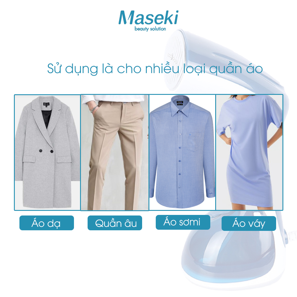- Bàn Là Hơi Nước Cầm Tay Maseki - Công suất 1300W, Bàn Ủi Hơi Nước Mini Maseki mẫu mới 2022