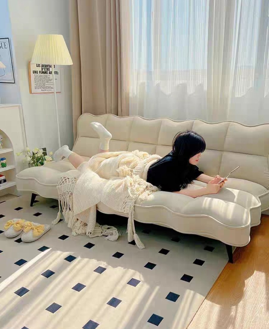 Sofa giường bed bọc nỉ nhung siêu êm ái Tundo giá rẻ hiện đại KT 150 x 100cm