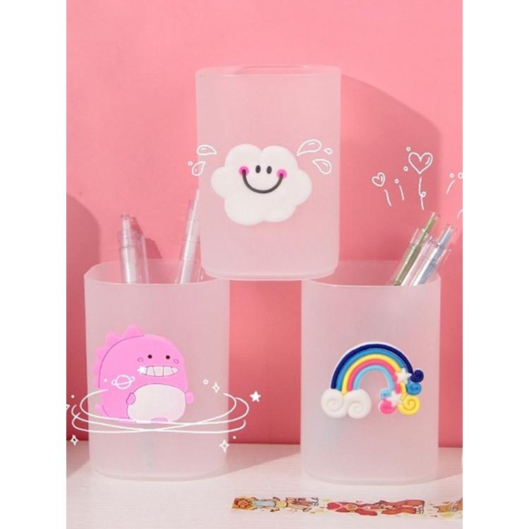 Tmdbyx Hộp Đựng Bút Để Bàn Trong Suốt Dễ Thương Tiện Dụng Cho Học Sinh