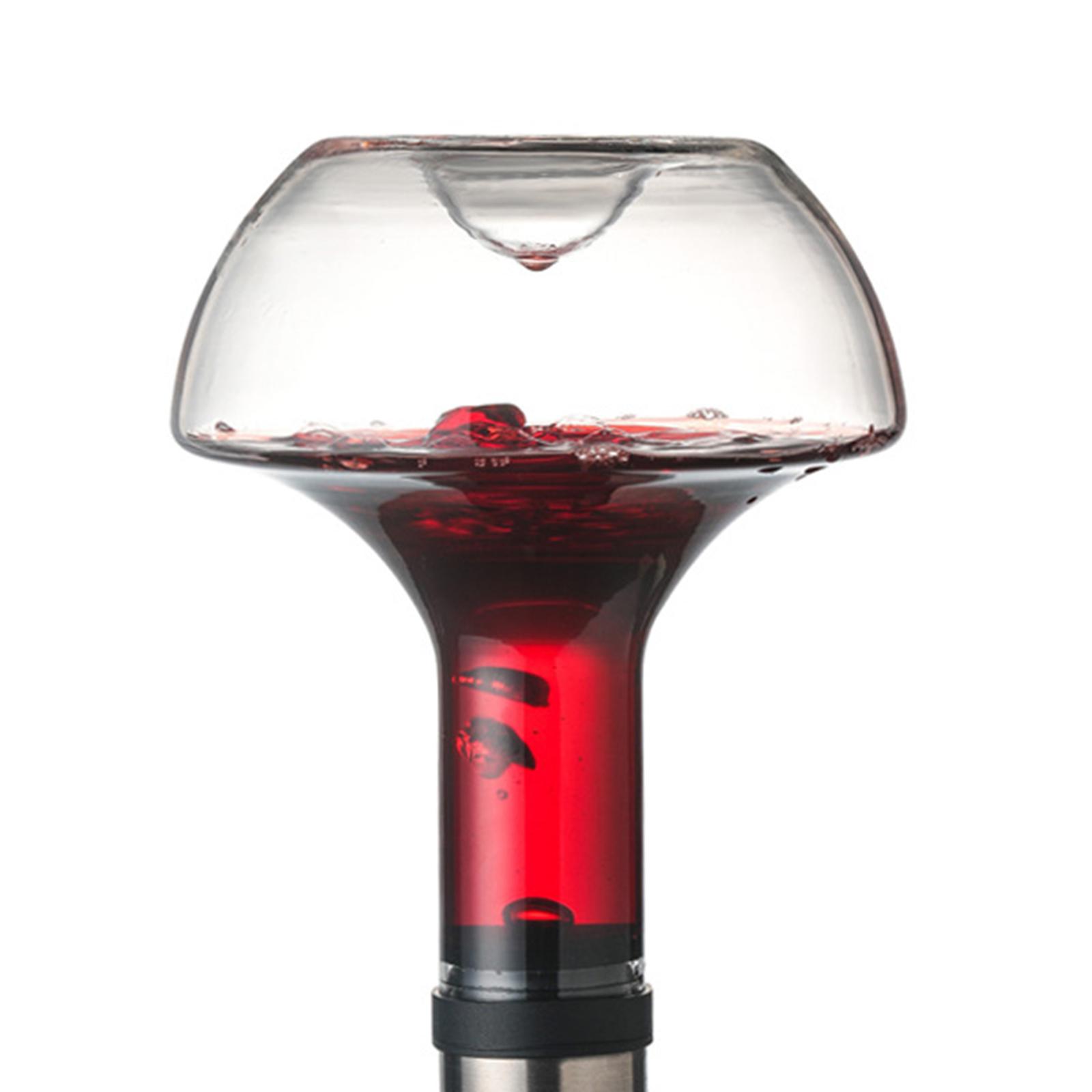 Red Wine Decanter Hand Blown Lead Free Crystal Carafe Red Wine Aerator