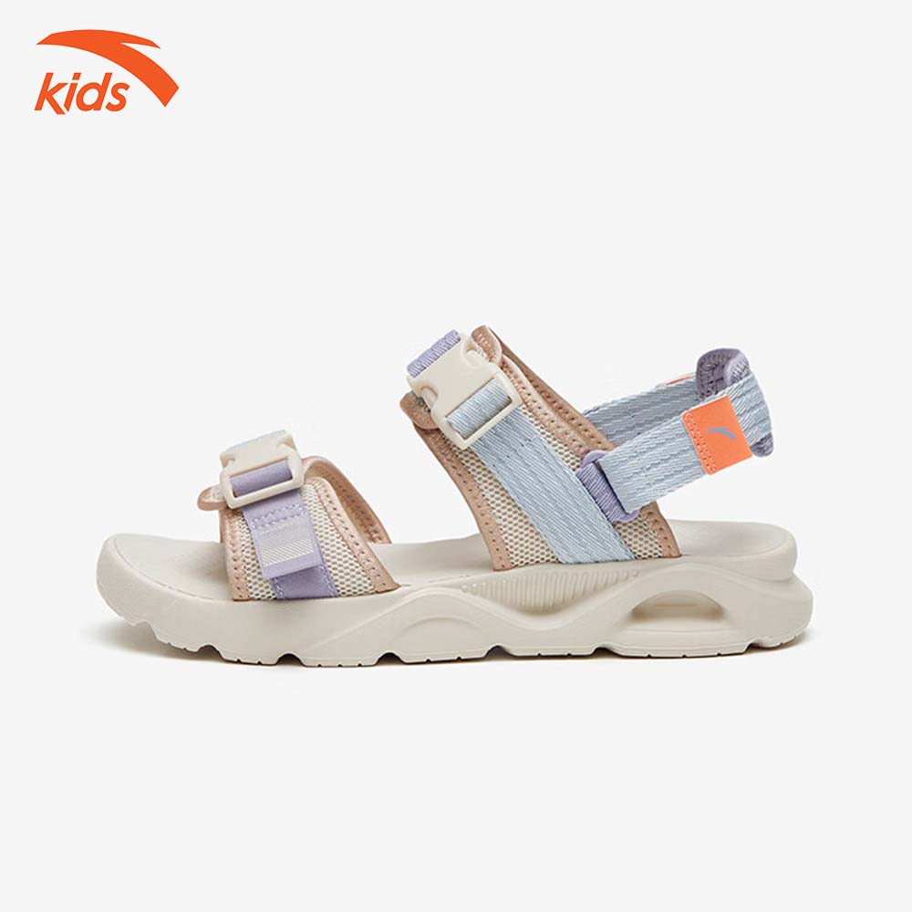 Sandals thời trang thể thao bé gái Anta Kids siêu nhẹ, quai dán tiện lơi, thoáng khí W322336923