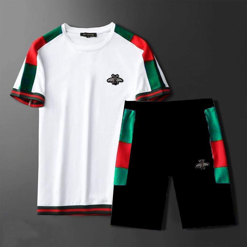 Bộ quần áo thể thao ngắn tay may bo cho bé trai, bé gái, bố mẹ, thun cotton
