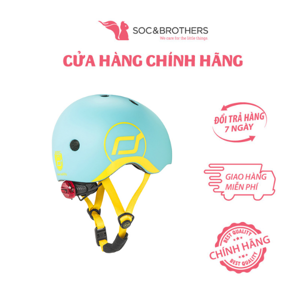 Mũ đội đầu cho bé Scoot and Ride màu Blueberry