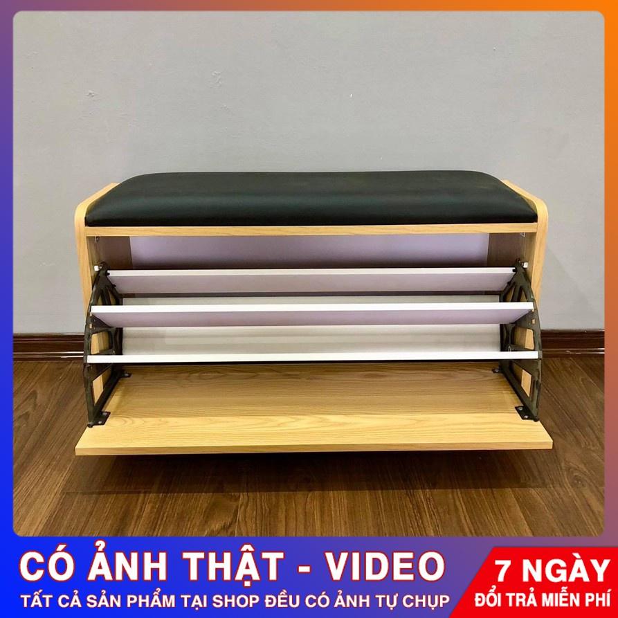 Tủ Giày Thông Minh 3 Tầng Có Ghế Ngồi Để Được Giày Cao Gót Ngang 80cm 