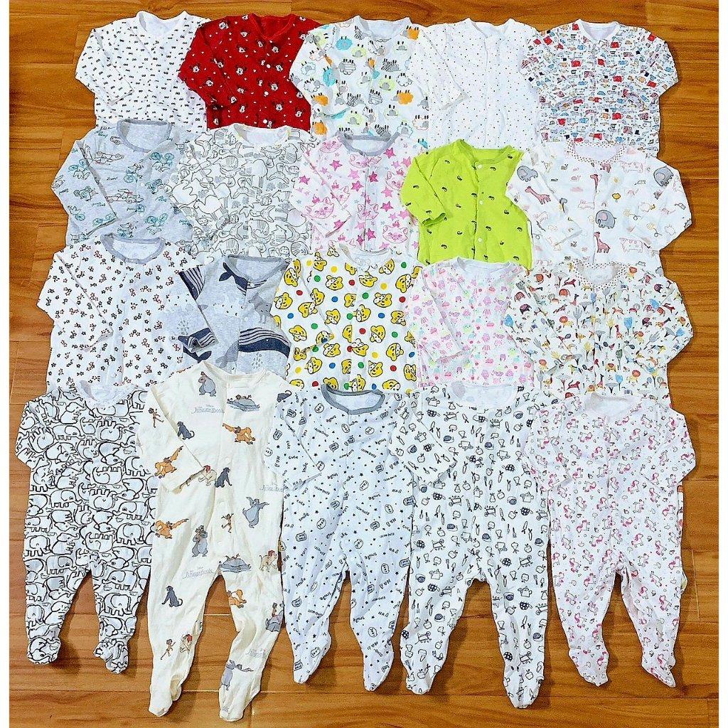 (Size 6-18m) Body ngủ chất cotton mềm mịn, FORM ÔM cho bé - hàng xuất dư nhiều hãng - NÊN ĐẶT TĂNG SIZE