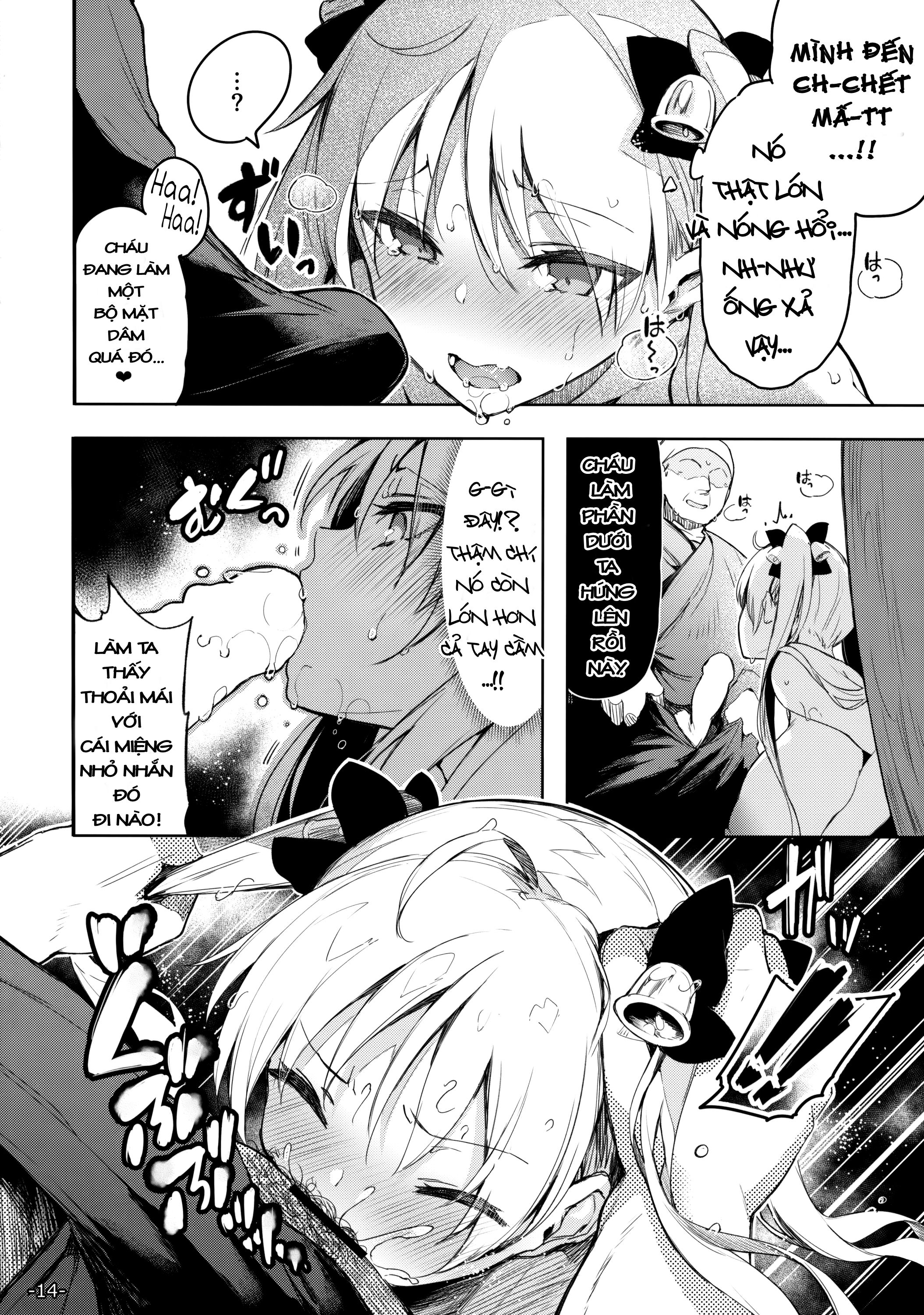 rin-chan hoảng loạn khi bị kẹt trong tường chapter 1 13