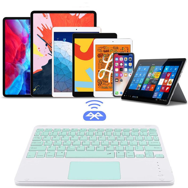 Bàn Phím Có Bàn Di Chuột Nhật Bản Ý Tiếng Do Thái Pháp Bluetooth Không Dây Bàn Phím Máy Tính Bảng Dành Cho Xiaomi Cho iPad Cho Android Windows