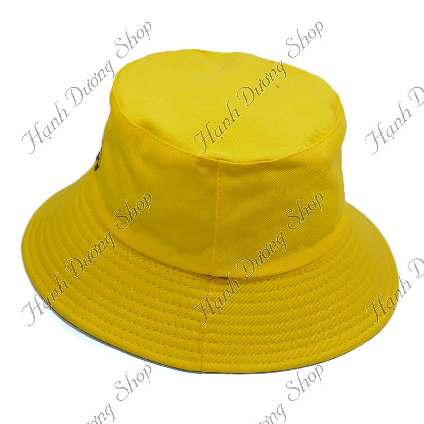 Mũ bucket hai mặt con vịt, nón tai bèo nam nữ vành nhỏ 6.5cm thêu vịt vàng, chất liệu kaki bền đẹp - Hạnh Dương