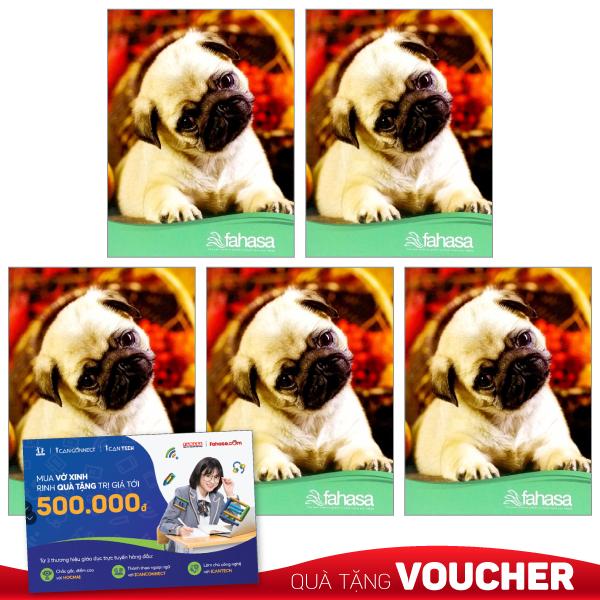Combo 5 Tập 4 Ly Ngang 200 Trang ĐL 60g/m2 - FAHASA (Mẫu Màu Giao Ngẫu Nhiên)