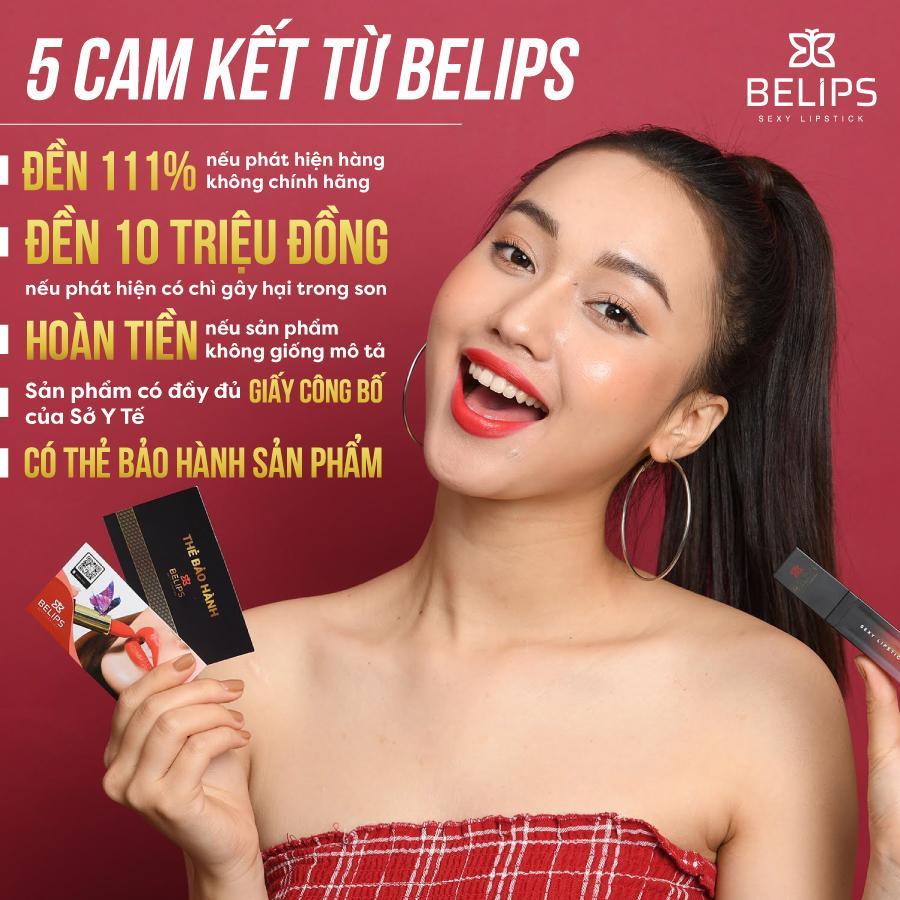 Son Kem Lì Màu Lost Control Đỏ Cam Belips Sexy Lipstick Không Chì