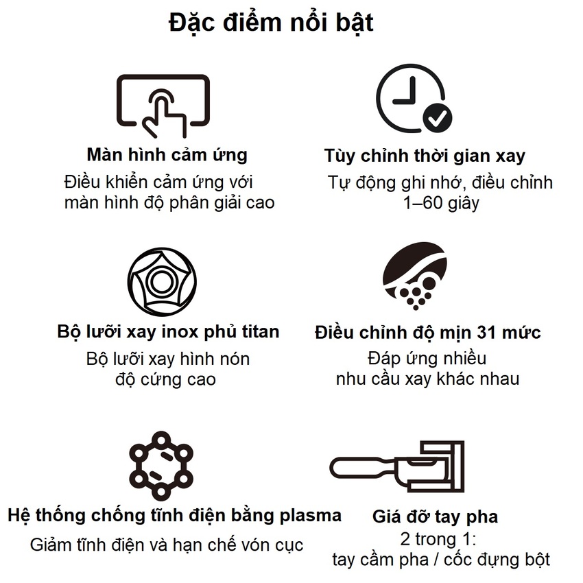 Máy xay hạt cà phê Espresso chuyên nghiệp. Thương hiệu Mỹ cao cấp HiBREW - G3 Plus. HÀNG CHÍNH HÃNG