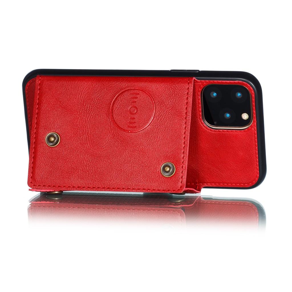 Ốp lưng da ví gập cho iPhone 12 iPhone 11 Pro Max iPhone 12