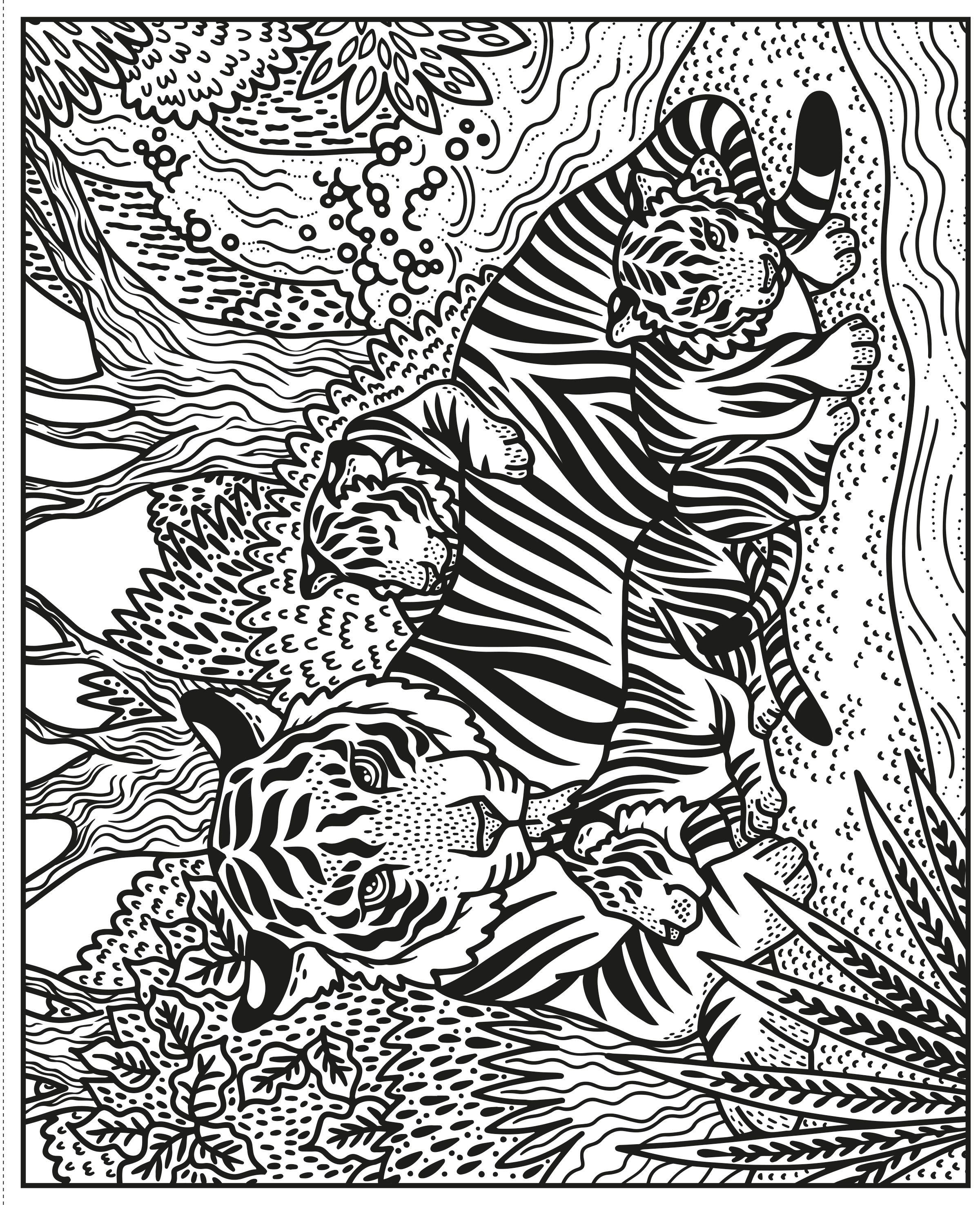 Wild Animals Magic Painting Book